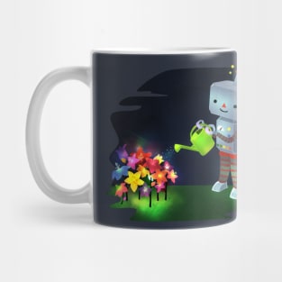 Kawaii Robot and Garden Mug